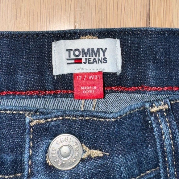 Tommy Hilfiger Tommy Jeans Skinny High Rise Ankle Dark Wash Size 12 - Picture 4 of 5